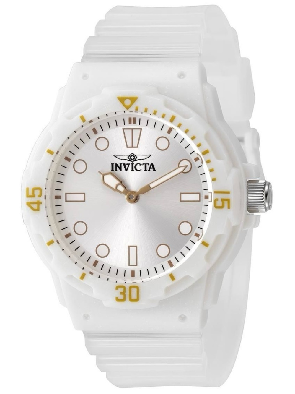 Invicta White Transparent Watch unisex